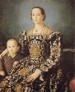 Agnolo Bronzino Eleonora of Toledo and her Son Giovanni oil on canvas